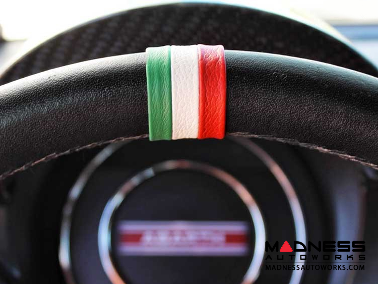 FIAT 500 Steering Wheel Centering Band - Italian Flag Design